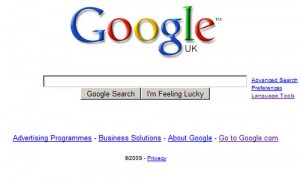 Google home page